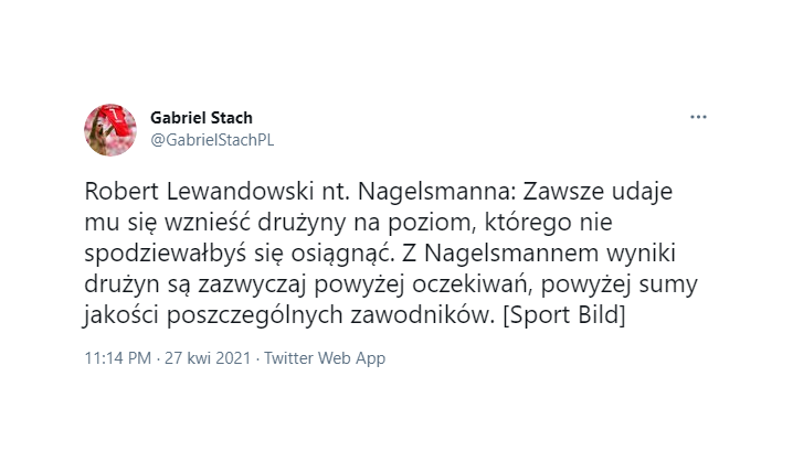 Pierwsze SŁOWA Roberta Lewandowskiego na temat Nagelsmanna!